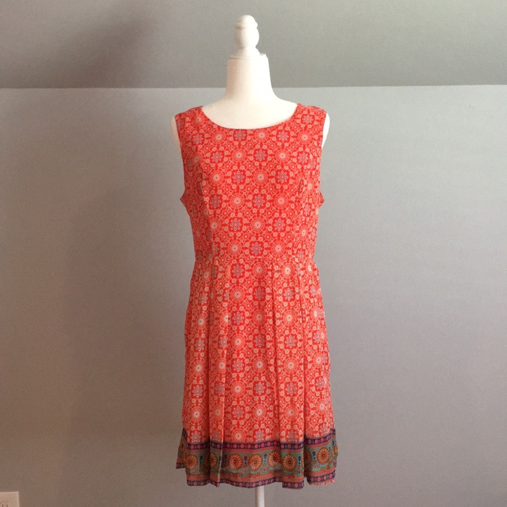 Under Skies Print Dress